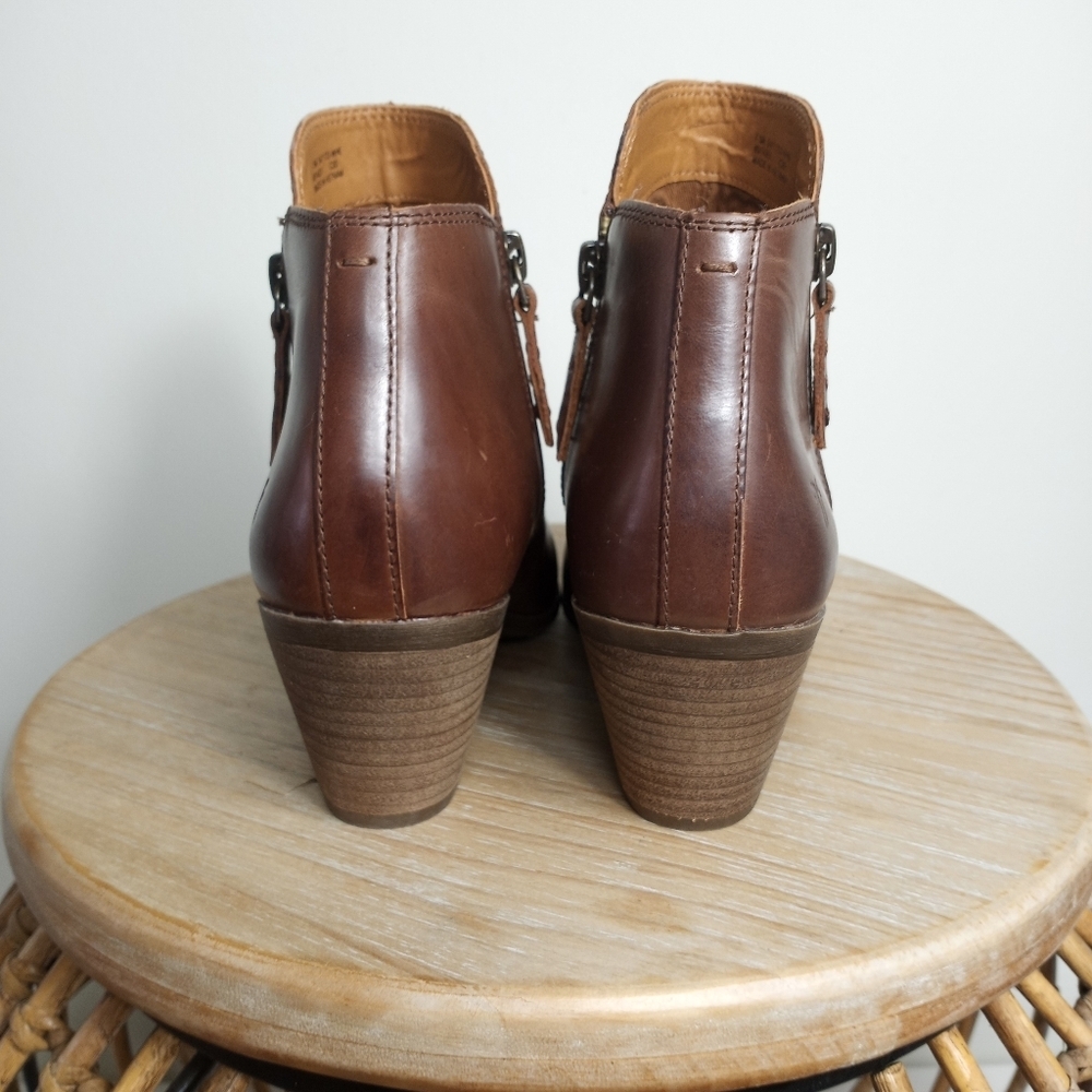 FRYE Judith leather double zip ankle boots - Picture 9 of 11